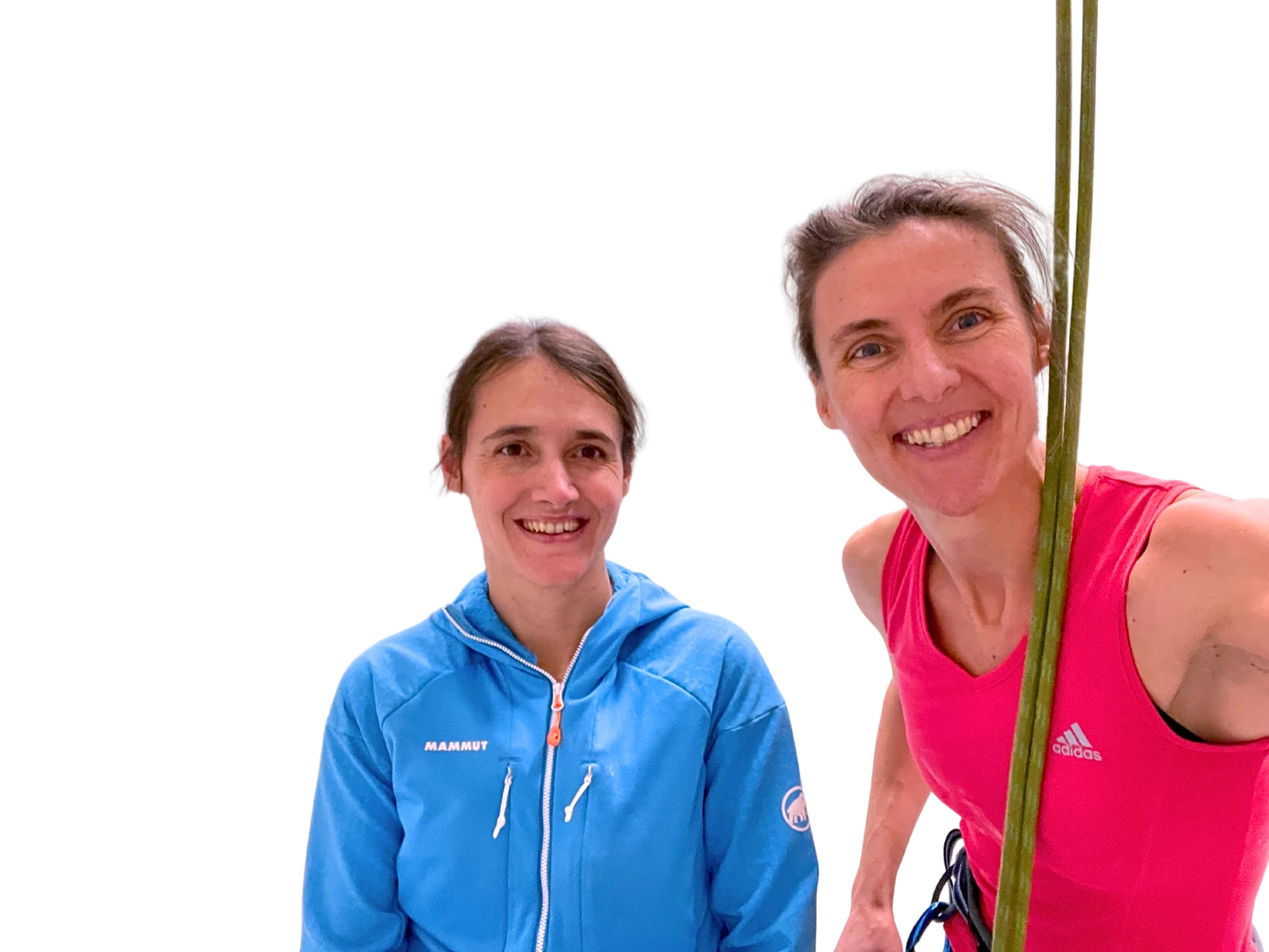 Elsa et Farah, réunies par leur got de l’escalade.